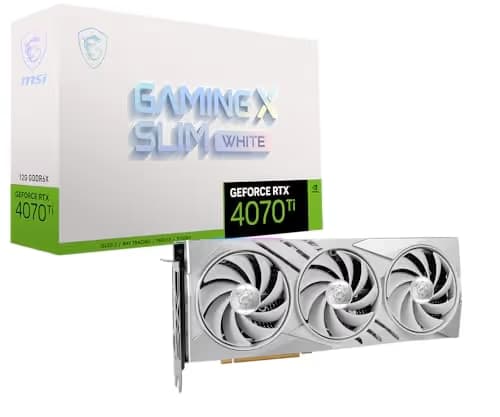MSI GAMING X SLIM GeForce RTX 4070 Ti 12GB GDDR6X White main image