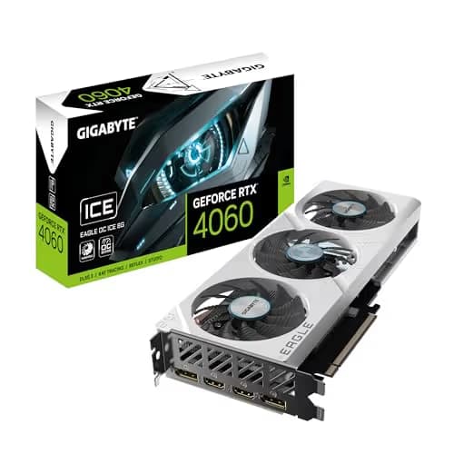 Gigabyte EAGLE OC ICE GeForce RTX 4060 8GB GDDR6 White main image