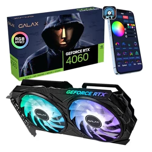 GALAX EX (1-Click OC) GeForce RTX 4060 8GB GDDR6 Black main image
