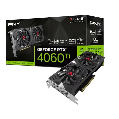 PNY VERTO OC GeForce RTX 4060 Ti 8GB GDDR6 Black main image