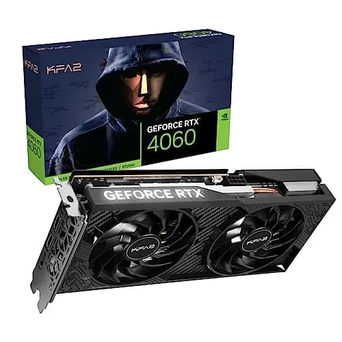 KFA2 1-Click OC 2X GeForce RTX 4060 8GB GDDR6 Black main image