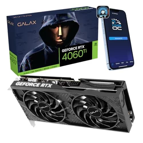 GALAX EX GeForce RTX 4060 Ti 8GB GDDR6 Black image