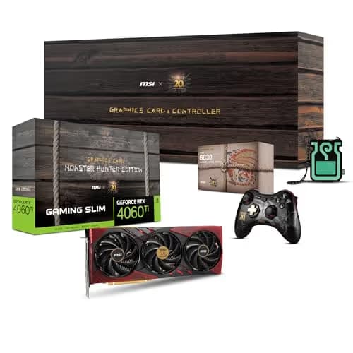 MSI GAMING SLIM MONSTER HUNTER EDITION GeForce RTX 4060 Ti 8GB GDDR6 Red / Black image
