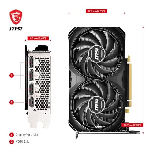 MSI GeForce RTX 4060 Ti VENTUS 2X BLACK 8G OC GDDR6 image