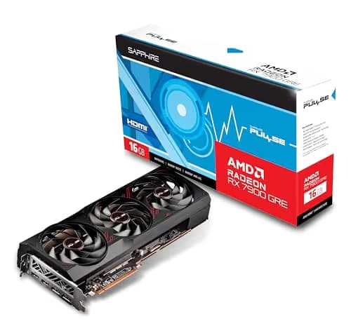 Sapphire PULSE Radeon RX 7900 GRE 16GB GDDR6 Black / Red main image