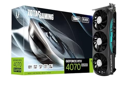 Zotac GeForce RTX 4070 SUPER Trinity Black Edition 12GB GDDR6X Black image