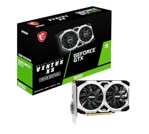 MSI GeForce GTX 1650 G6 D6 VENTUS XS OCV3 4GB GDDR6 Silver / Black image