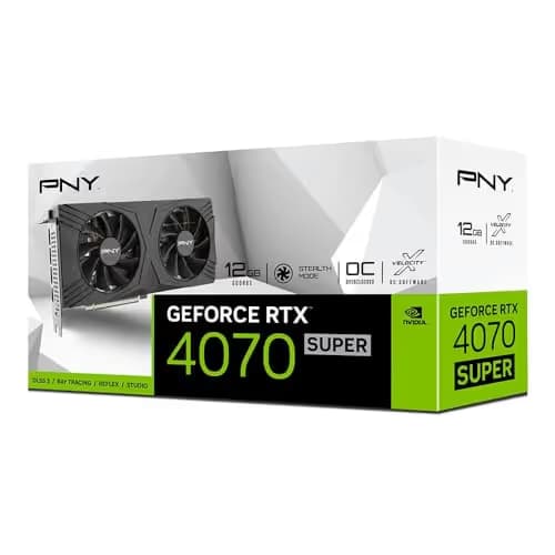 PNY GeForce RTX 4070 SUPER 12GB VERTO Overclocked Dual Fan GDDR6X image