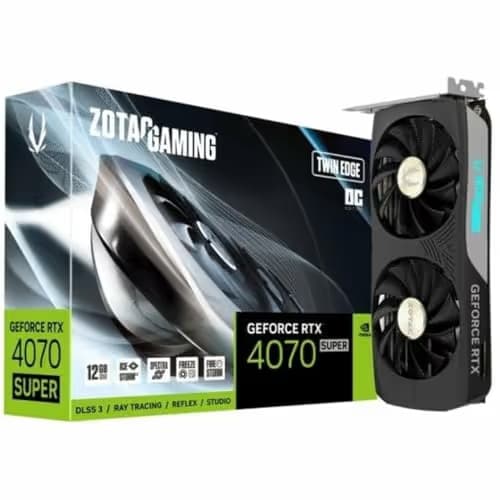 Zotac GAMING Twin Edge OC GeForce RTX 4070 SUPER 12GB GDDR6X Black image