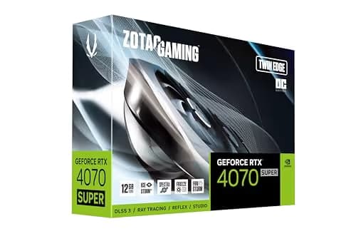 Zotac GAMING Twin Edge OC GeForce RTX 4070 SUPER 12GB GDDR6X Black image