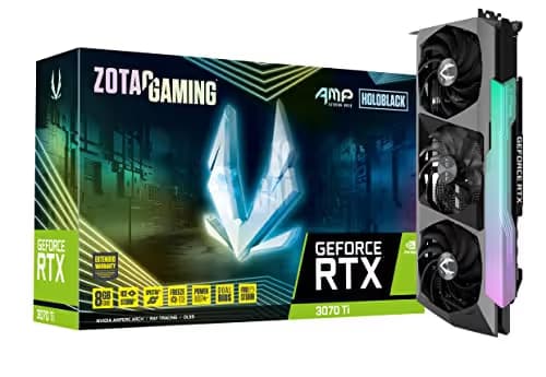 Zotac GeForce RTX 3070 Ti AMP Extreme Holo 8GB GDDR6X Gray / Black image