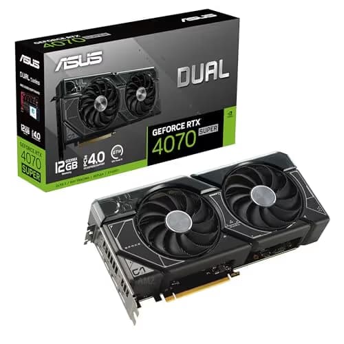 Asus DUAL GeForce RTX 4070 SUPER 12GB GDDR6X Black main image