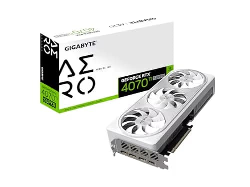 Gigabyte AERO OC GeForce RTX 4070 Ti SUPER 16GB GDDR6X White / Silver main image