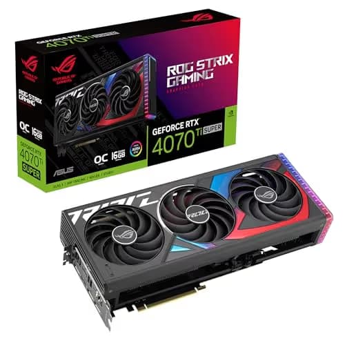 Asus ROG STRIX GAMING OC GeForce RTX 4070 Ti SUPER 16GB GDDR6X Black image