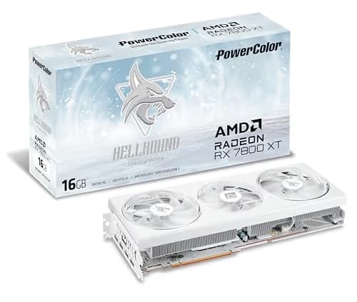 PowerColor Hellhound Spectral Radeon RX 7800 XT 16GB GDDR6 White image