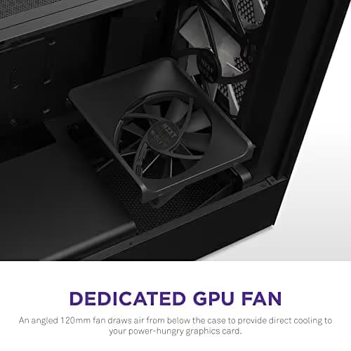 NZXT H5 Flow RGB ATX Mid Tower Black Tempered Glass Side Panel image