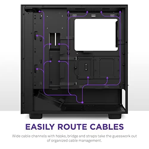 NZXT H5 Flow RGB ATX Mid Tower Black Tempered Glass Side Panel image