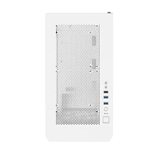 Montech AIR 100 ARGB Micro ATX Mid Tower White Tempered Glass Side Panel and USB 3.2 Gen 1 Type-A, USB 2.0 Type-A Front Panel image