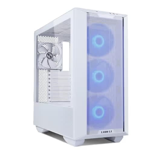 Lian Li LANCOOL III RGB ATX Mid Tower White Tempered Glass Side Panel image