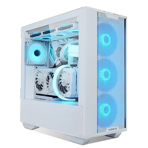 Lian Li LANCOOL III RGB ATX Mid Tower White Tempered Glass Side Panel image