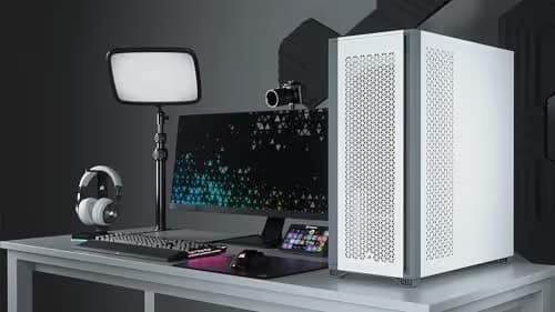 Corsair 7000D AIRFLOW ATX Full Tower White / Black Tempered Glass USB 3.2 Gen 2 Type-C USB 3.2 Gen 1 Type-A image