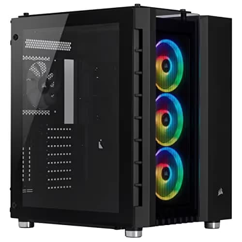 Corsair Crystal Series 680X RGB ATX Mid Tower Black Tempered Glass Side Panel, USB 3.2 Gen 2 Type-C, USB 3.2 Gen 1 Type-A image