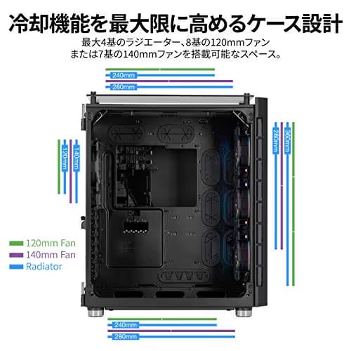 Corsair Crystal Series 680X RGB ATX Mid Tower Black Tempered Glass Side Panel, USB 3.2 Gen 2 Type-C, USB 3.2 Gen 1 Type-A image