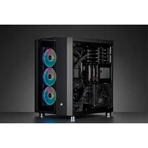 Corsair Crystal Series 680X RGB ATX Mid Tower Black Tempered Glass Side Panel, USB 3.2 Gen 2 Type-C, USB 3.2 Gen 1 Type-A image