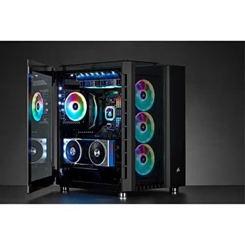 Corsair Crystal Series 680X RGB ATX Mid Tower Black Tempered Glass Side Panel, USB 3.2 Gen 2 Type-C, USB 3.2 Gen 1 Type-A image