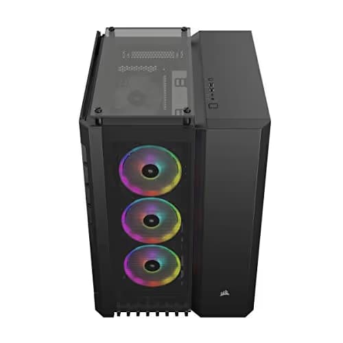 Corsair Crystal Series 680X RGB ATX Mid Tower Black Tempered Glass Side Panel, USB 3.2 Gen 2 Type-C, USB 3.2 Gen 1 Type-A image