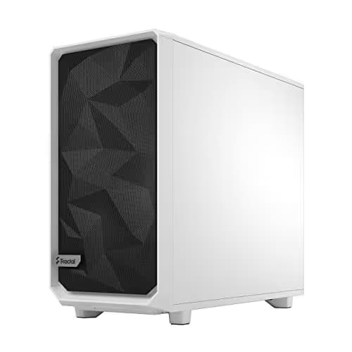 Fractal Design Meshify 2 ATX Mid Tower White / Black with Tempered Glass Side Panel and USB 3.2 Gen 2 Type-C, USB 3.2 Gen 1 Type-A image