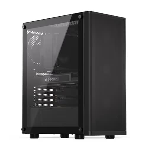 ENDORFY Ventum 200 Air ATX Mid Tower Black with Tempered Glass Side Panel and USB 3.2 Gen 1 Type-A main image