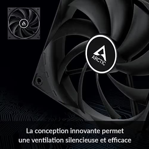 ARCTIC F 120mm 53 CFM Black PWM image