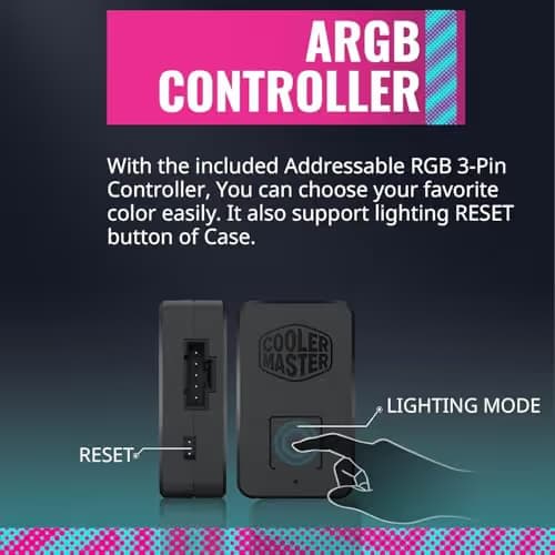 Cooler Master SickleFlow 120mm Black Addressable RGB PWM 62 CFM 3-Pack image