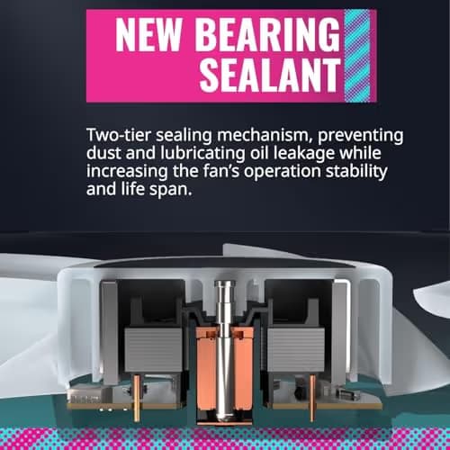 Cooler Master SickleFlow 120mm Black Addressable RGB PWM 62 CFM 3-Pack image