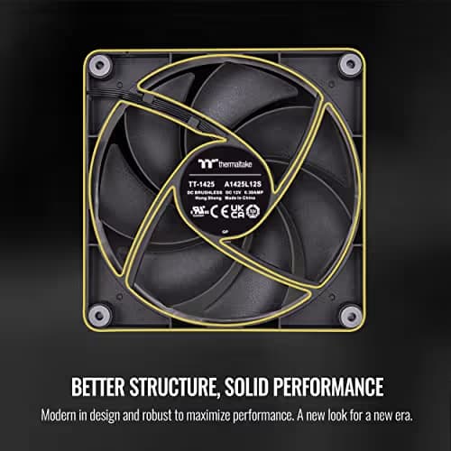 Thermaltake CT120 120mm 57.05 CFM Black PWM 2-Pack image