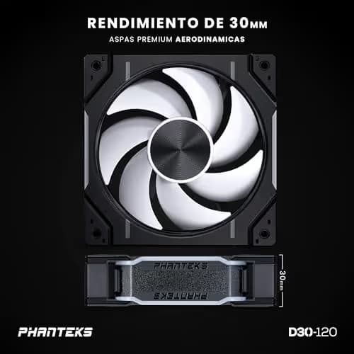 Phanteks D30-120 120mm Black PWM ARGB 3-Pack image