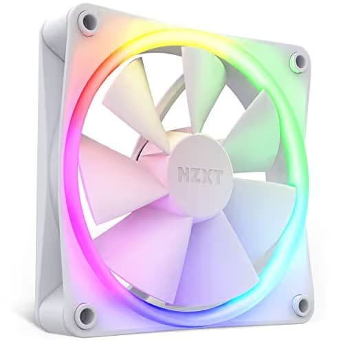 NZXT F120 120mm White Addressable RGB PWM 50.18 CFM 1-Pack image