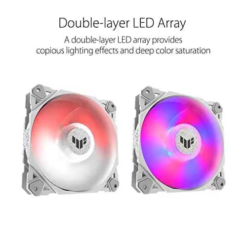Asus TUF GAMING TF120 ARGB 120mm White ARGB PWM 76 CFM 3-Pack image