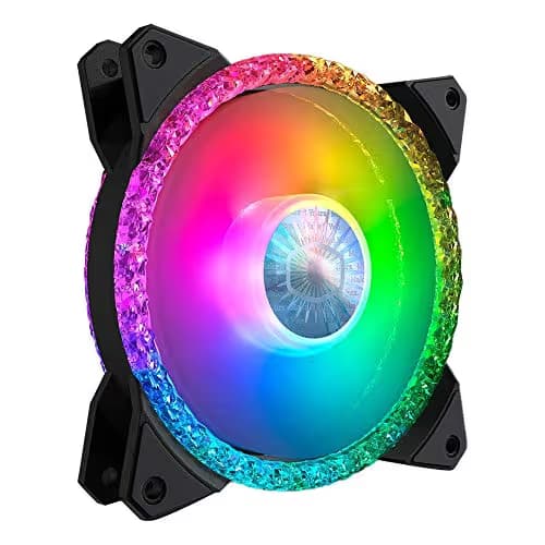 Cooler Master MasterFan MF Prismatic 120mm Black / White Addressable RGB PWM 55 CFM 1-Pack image