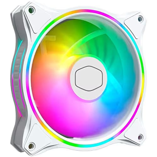 Cooler Master MasterFan MF Halo 120mm White Addressable RGB PWM 47.2 CFM image