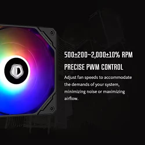 ID-COOLING NO-12015-XT 120mm Gray/Black PWM ARGB image