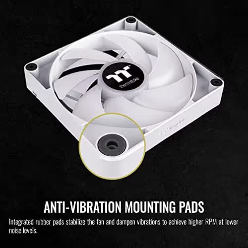 Thermaltake CT120 120mm White Addressable RGB PWM Sync 57.05 CFM 2-Pack image