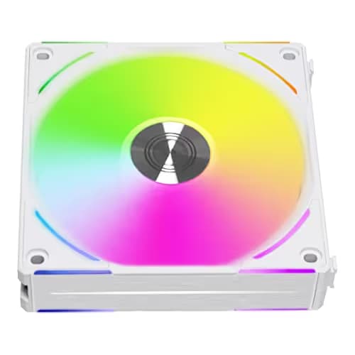 Lian Li UNI FAN AL120 V2 120mm White Addressable RGB PWM 77.3 CFM 3-Pack image