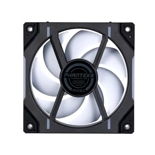 Phanteks D30-120 120mm Black Reversed 61.5 CFM PWM Addressable RGB 3-Pack image
