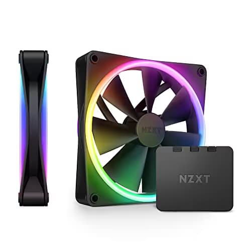 NZXT F140 140mm Black RGB DUO PWM 84.75 CFM 2-Pack image