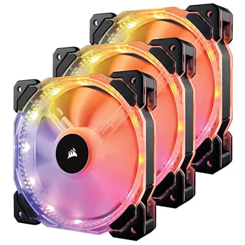 Corsair HD120 120mm Black / White PWM RGB 3-Pack image