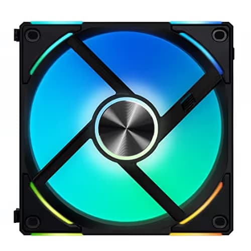 Lian Li UNI FAN AL140 V2 140mm Black Addressable RGB PWM 81.3 CFM 1-Pack image