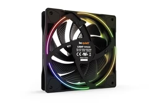 be quiet! Light Wings 120mm Black PWM ARGB high-speed 52.3 CFM 1-Pack image