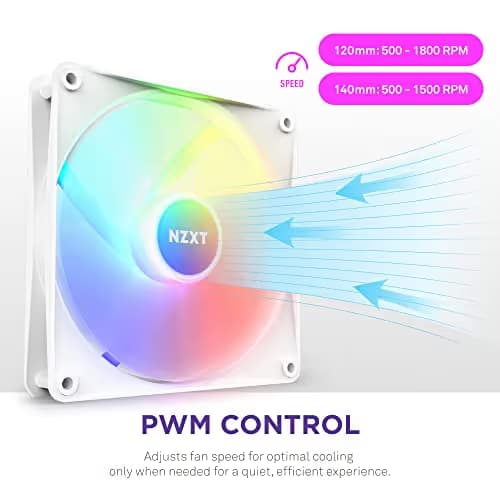 NZXT F Core 140mm White PWM RGB image
